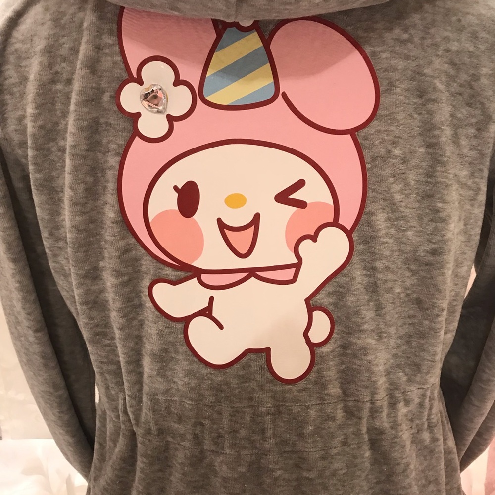 Adorable vintage y2k puff sleeve tracksuit with my melody and crystals💖 - Picture 4 of 16